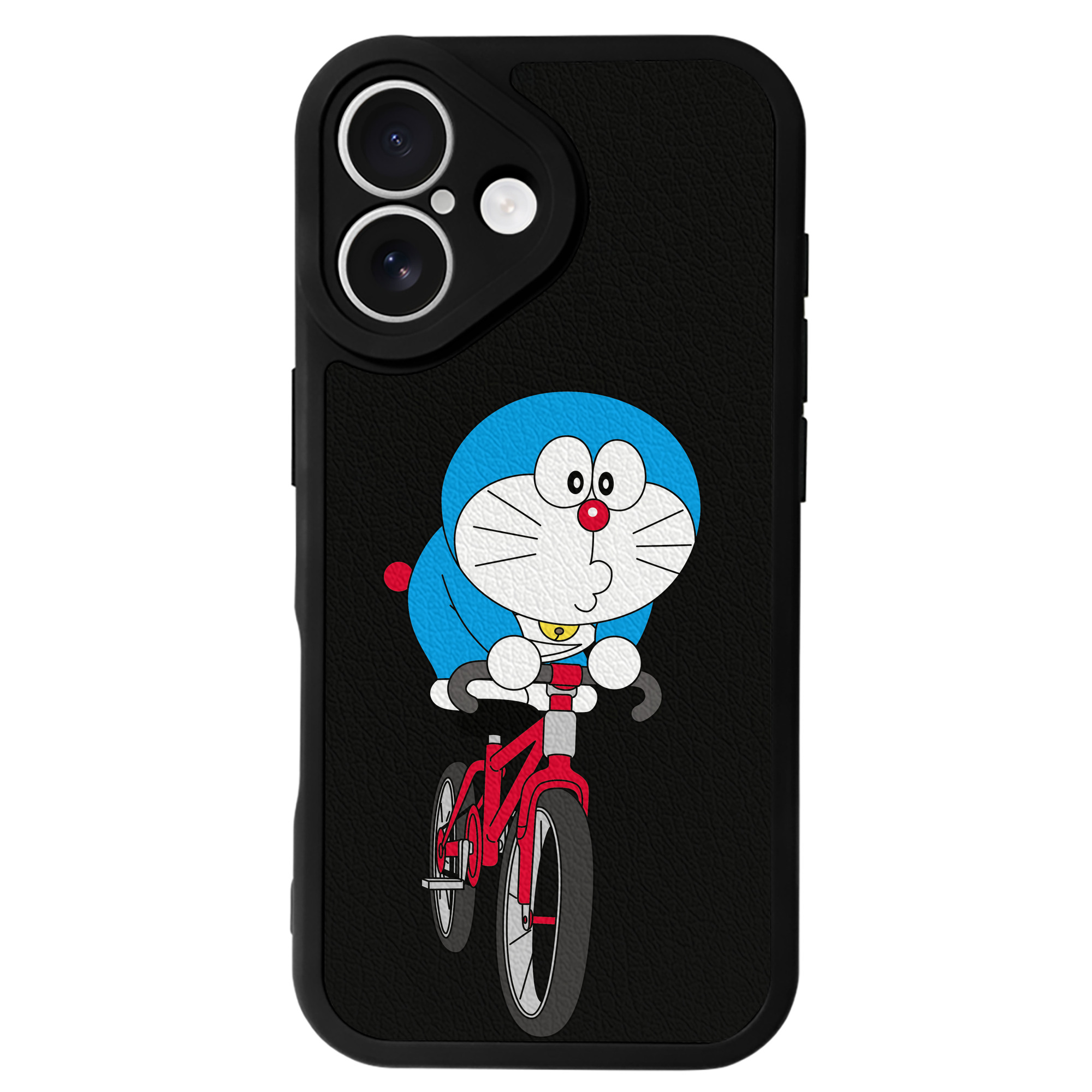 （画像用） ドラえもん Doraemon 【iPhone 16シリーズ対応】シリコンスマホケース（レザー調） 材質：シリコン